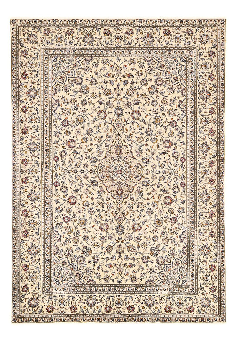 Tapis persan - Keshan - 295 x 196 cm - beige clair