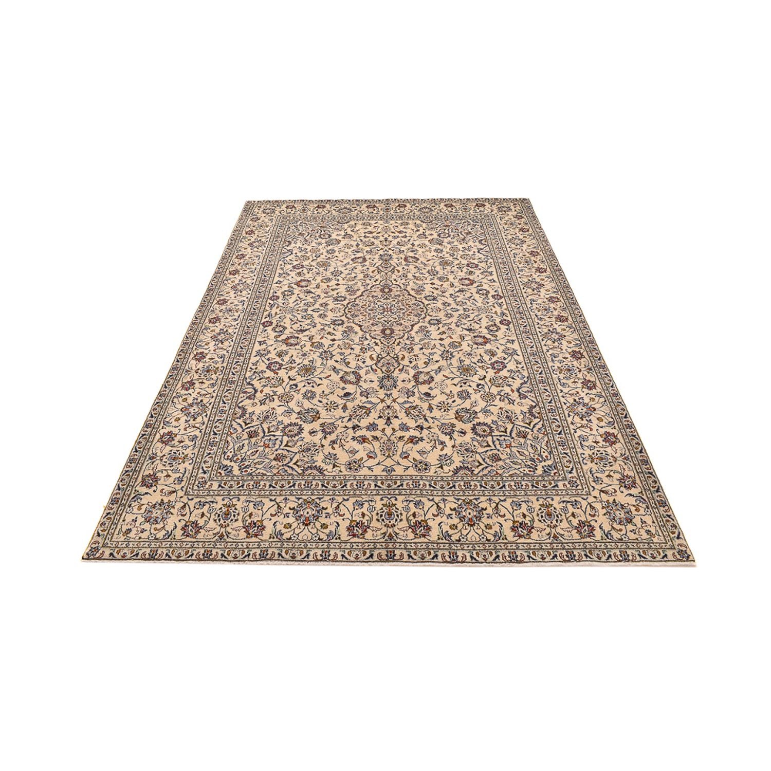 Tapis persan - Keshan - 295 x 196 cm - beige clair
