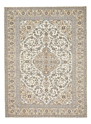 Tapis persan - Keshan - 400 x 288 cm - beige clair