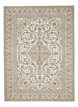 Tapis persan - Keshan - 400 x 288 cm - beige clair