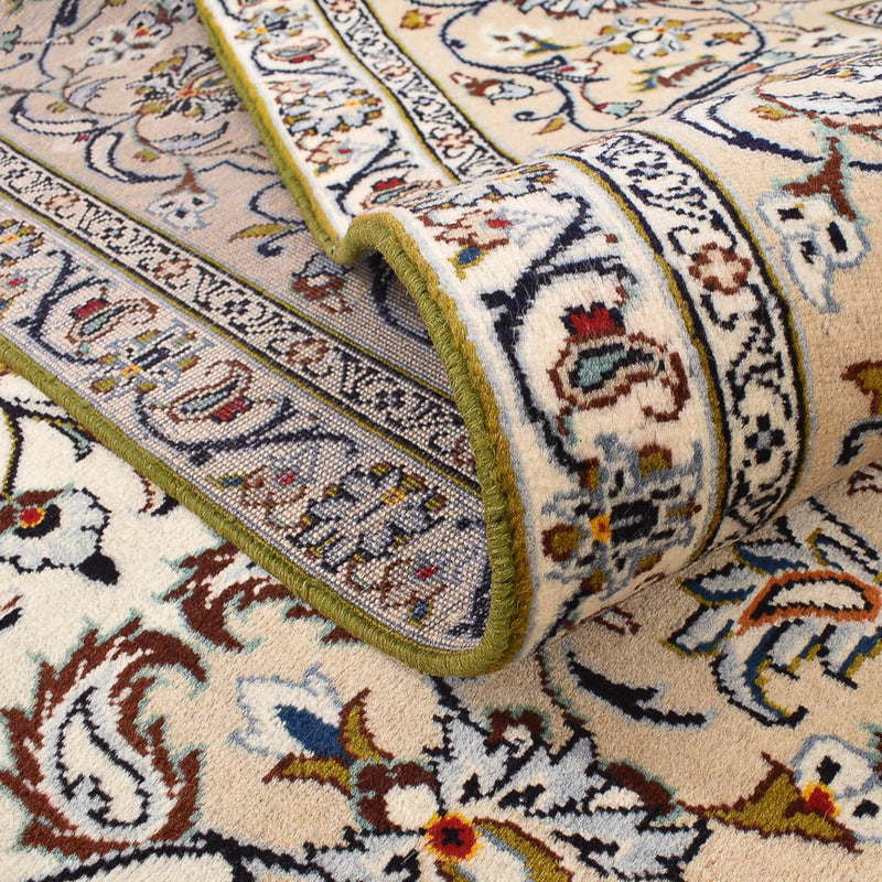 Tapis persan - Keshan - 400 x 288 cm - beige clair