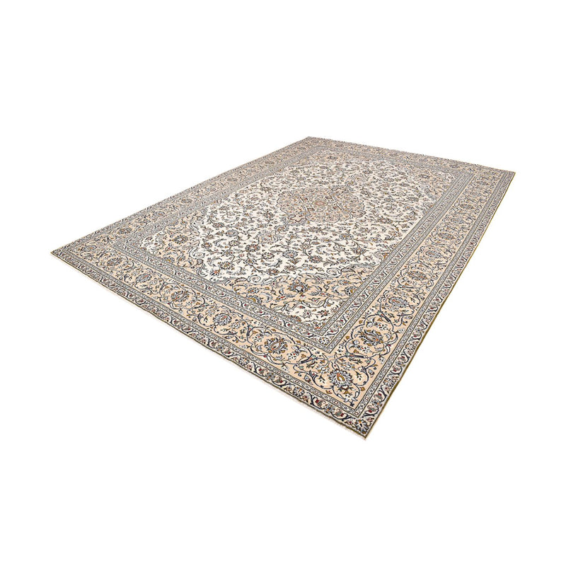 Tapis persan - Keshan - 400 x 288 cm - beige clair