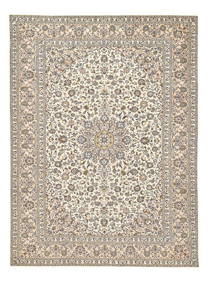 Tapis persan - Keshan - 405 x 292 cm - beige clair