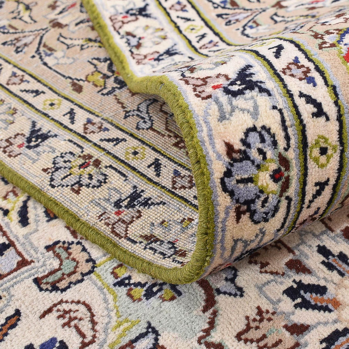 Tapis persan - Keshan - 403 x 282 cm - beige clair