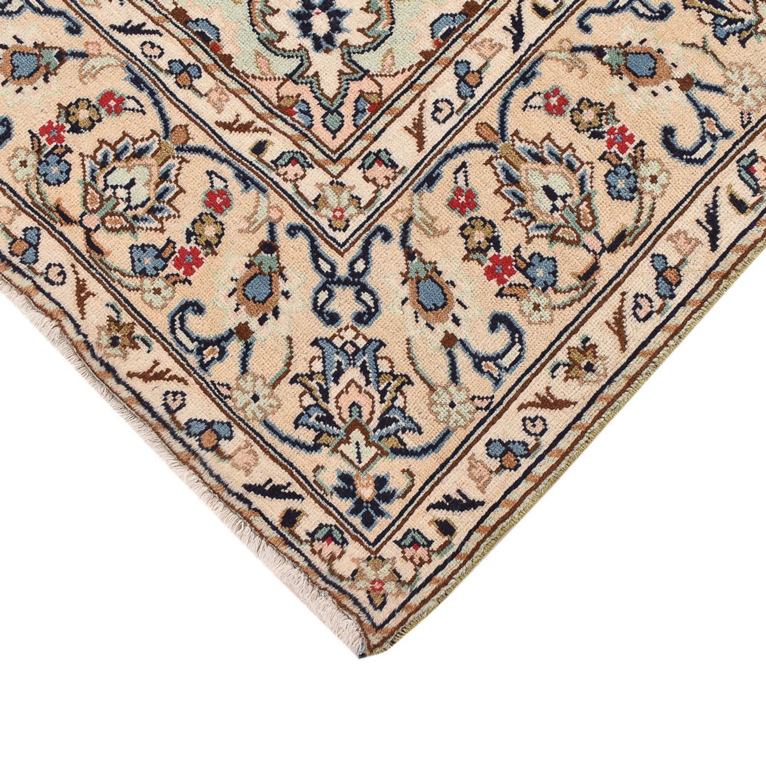 Tapis persan - Keshan - 290 x 191 cm - beige clair