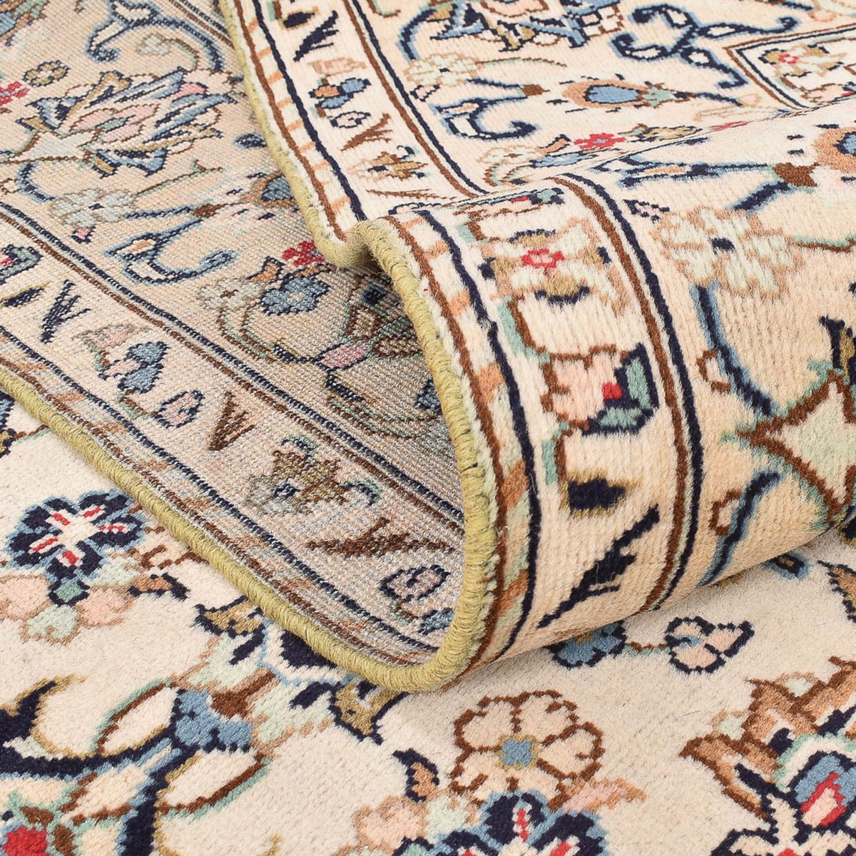 Tapis persan - Keshan - 290 x 191 cm - beige clair