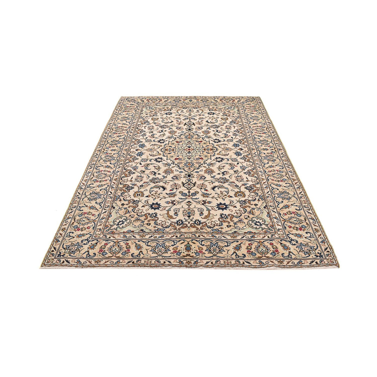 Tapis persan - Keshan - 290 x 191 cm - beige clair