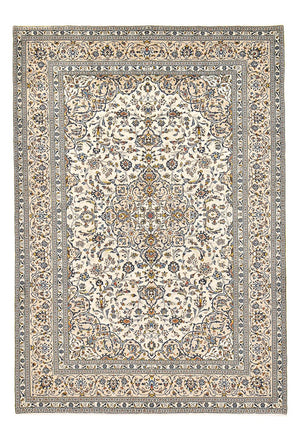 Tapis persan - Keshan - 360 x 246 cm - beige clair