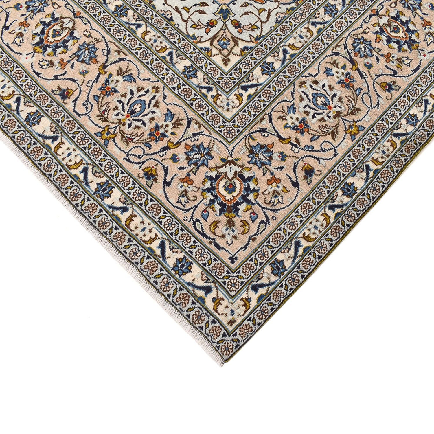 Tapis persan - Keshan - 360 x 246 cm - beige clair