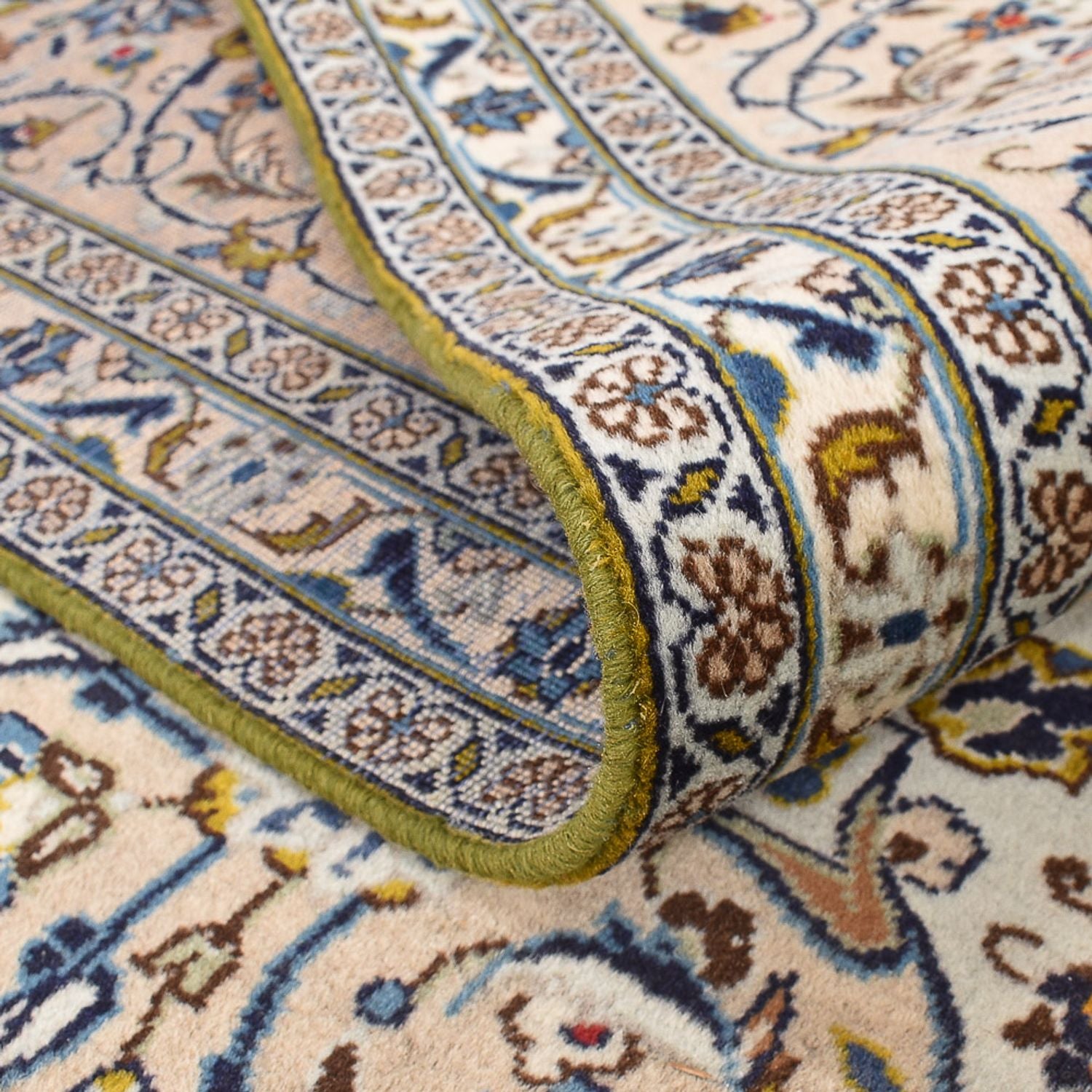 Tapis persan - Keshan - 360 x 246 cm - beige clair