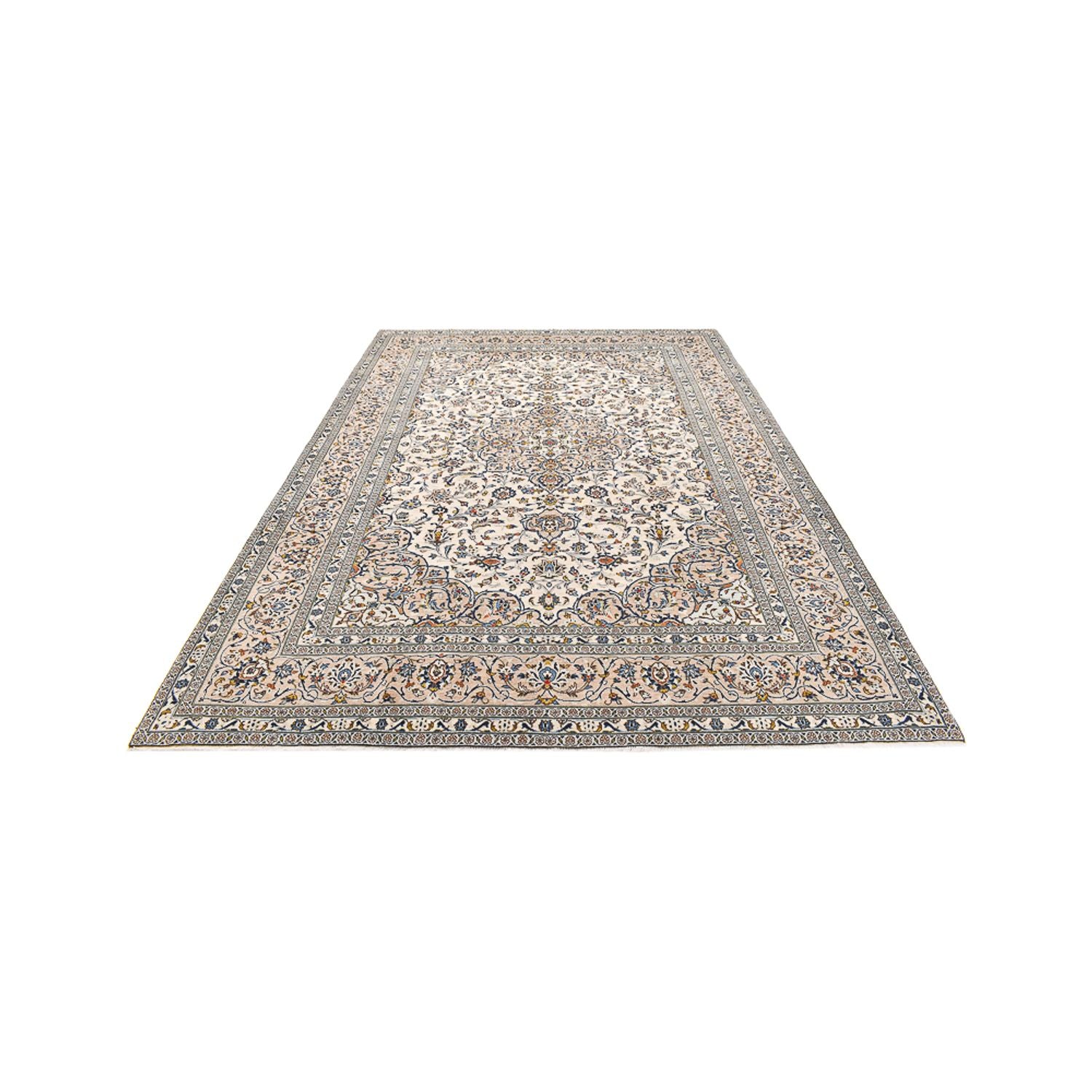 Tapis persan - Keshan - 360 x 246 cm - beige clair
