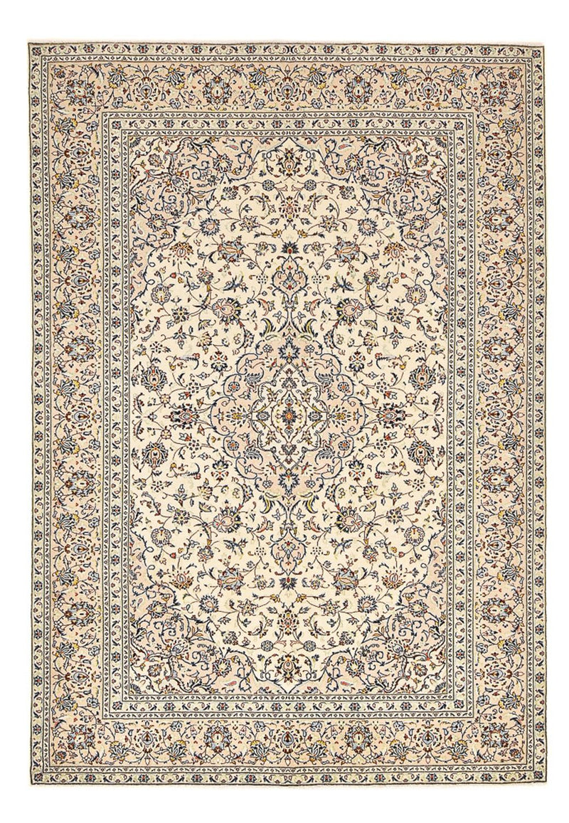 Tapis persan - Keshan - 352 x 242 cm - beige clair