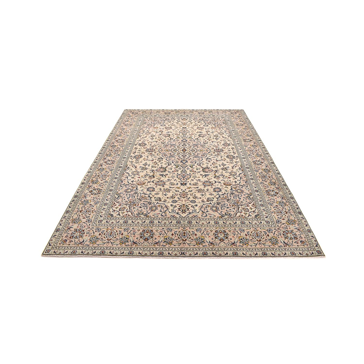 Tapis persan - Keshan - 352 x 242 cm - beige clair