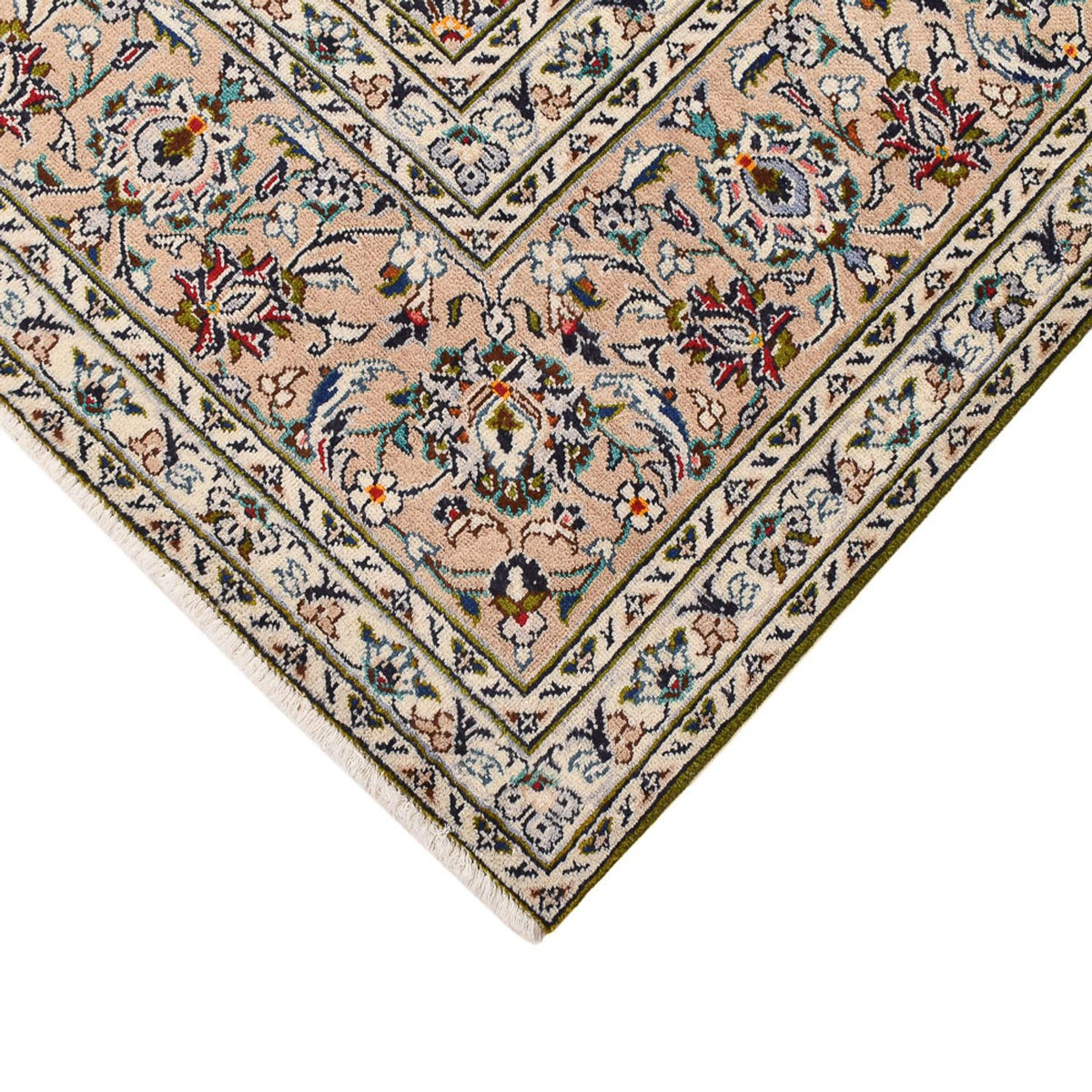 Tapis persan - Keshan - 340 x 245 cm - beige clair