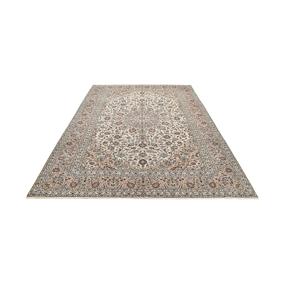 Tapis persan - Keshan - 340 x 245 cm - beige clair