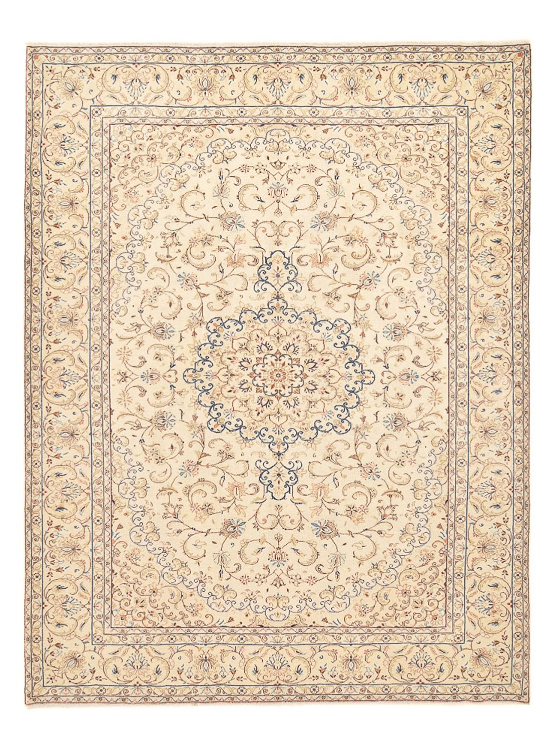 Tapis persan - Keshan - 335 x 250 cm - beige clair