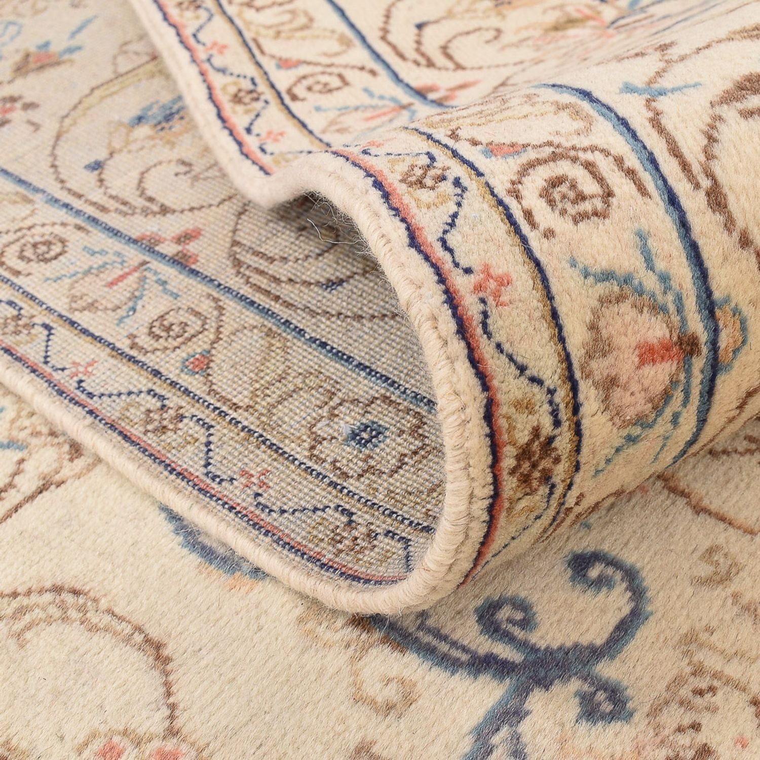 Tapis persan - Keshan - 335 x 250 cm - beige clair