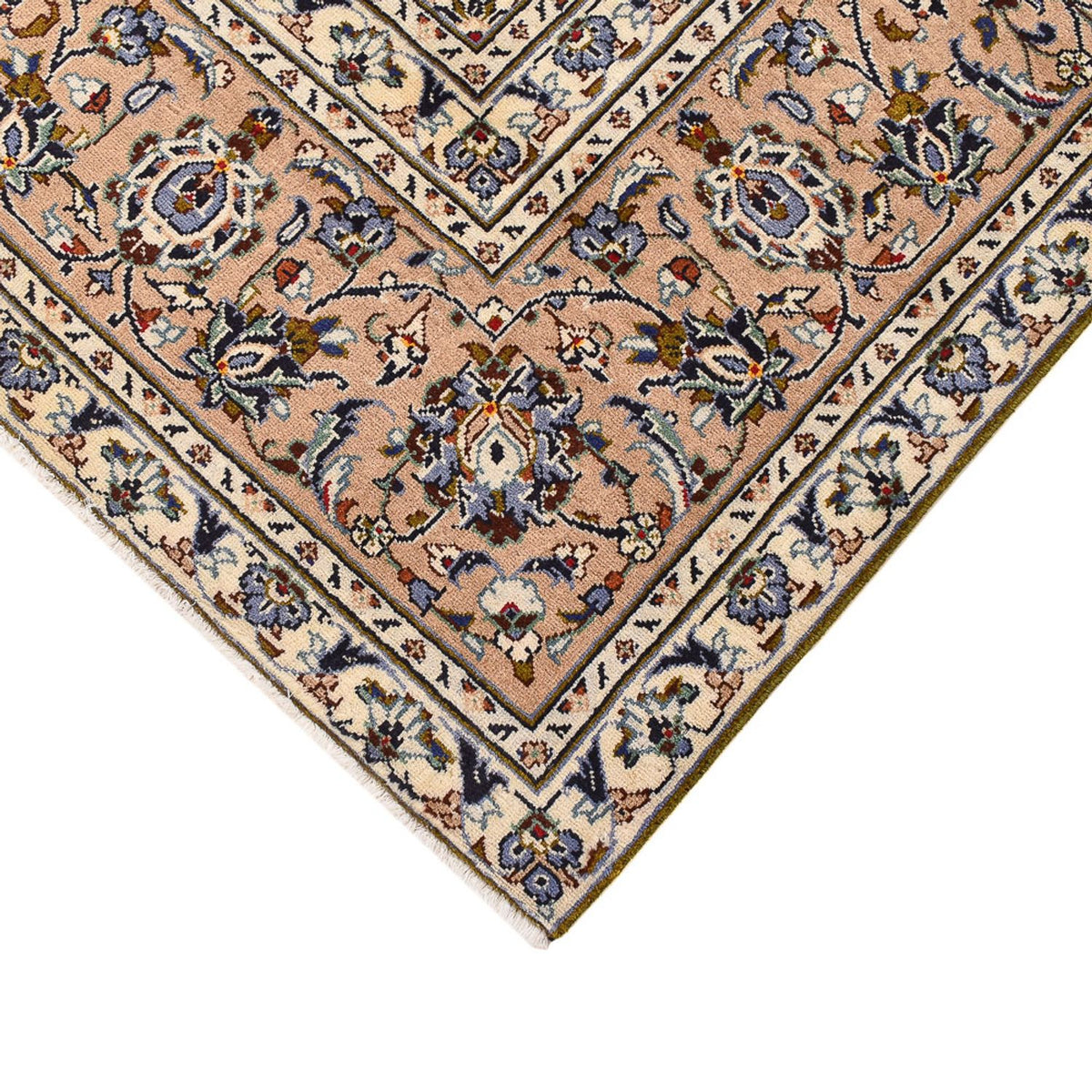Tapis persan - Keshan - 349 x 241 cm - beige clair