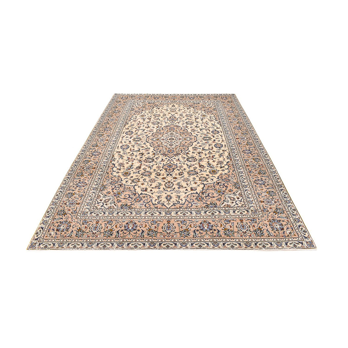 Tapis persan - Keshan - 349 x 241 cm - beige clair