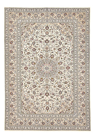 Tapis persan - Keshan - 356 x 242 cm - beige clair