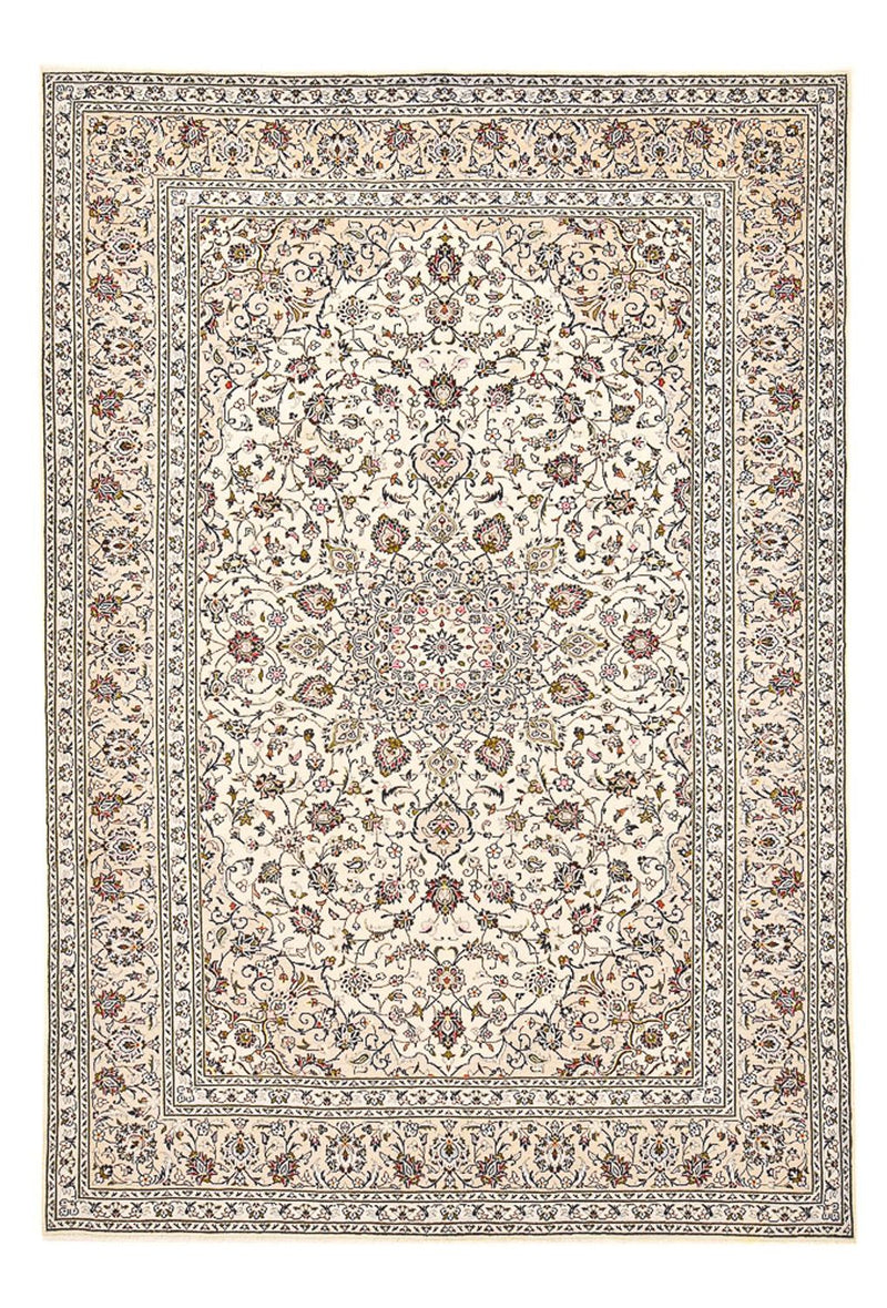 Tapis persan - Keshan - 356 x 242 cm - beige clair