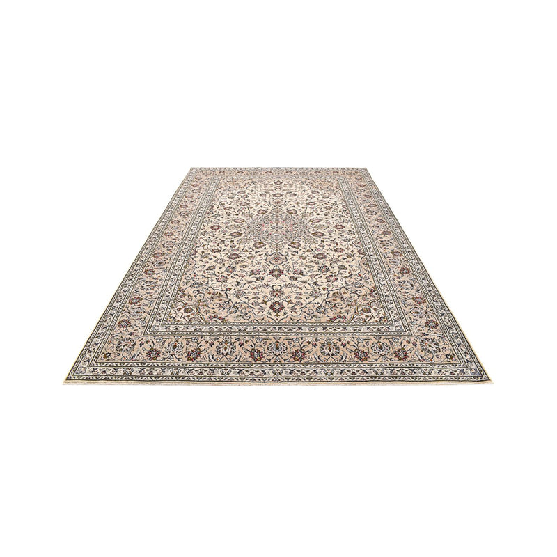 Tapis persan - Keshan - 356 x 242 cm - beige clair