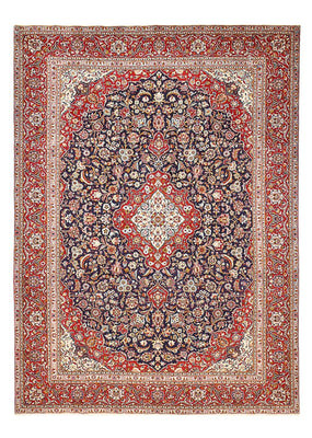 Tapis persan - Keshan - 374 x 265 cm - bleu foncé