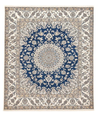 Tapis persan - Nain - 293 x 244 cm - bleu