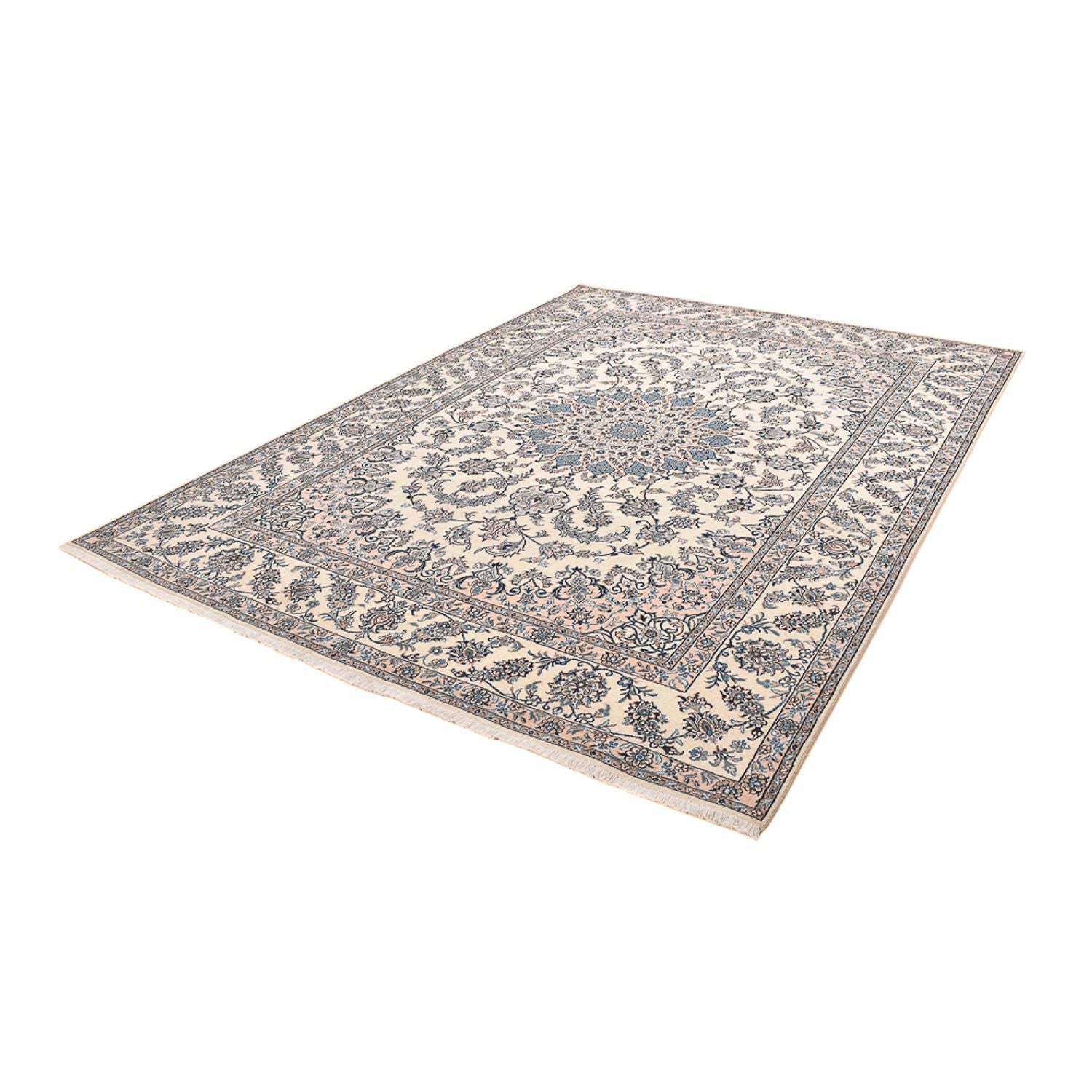 Tapis persan - Nain - 347 x 243 cm - beige clair