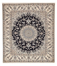 Tapis persan - Nain - 290 x 243 cm - bleu foncé