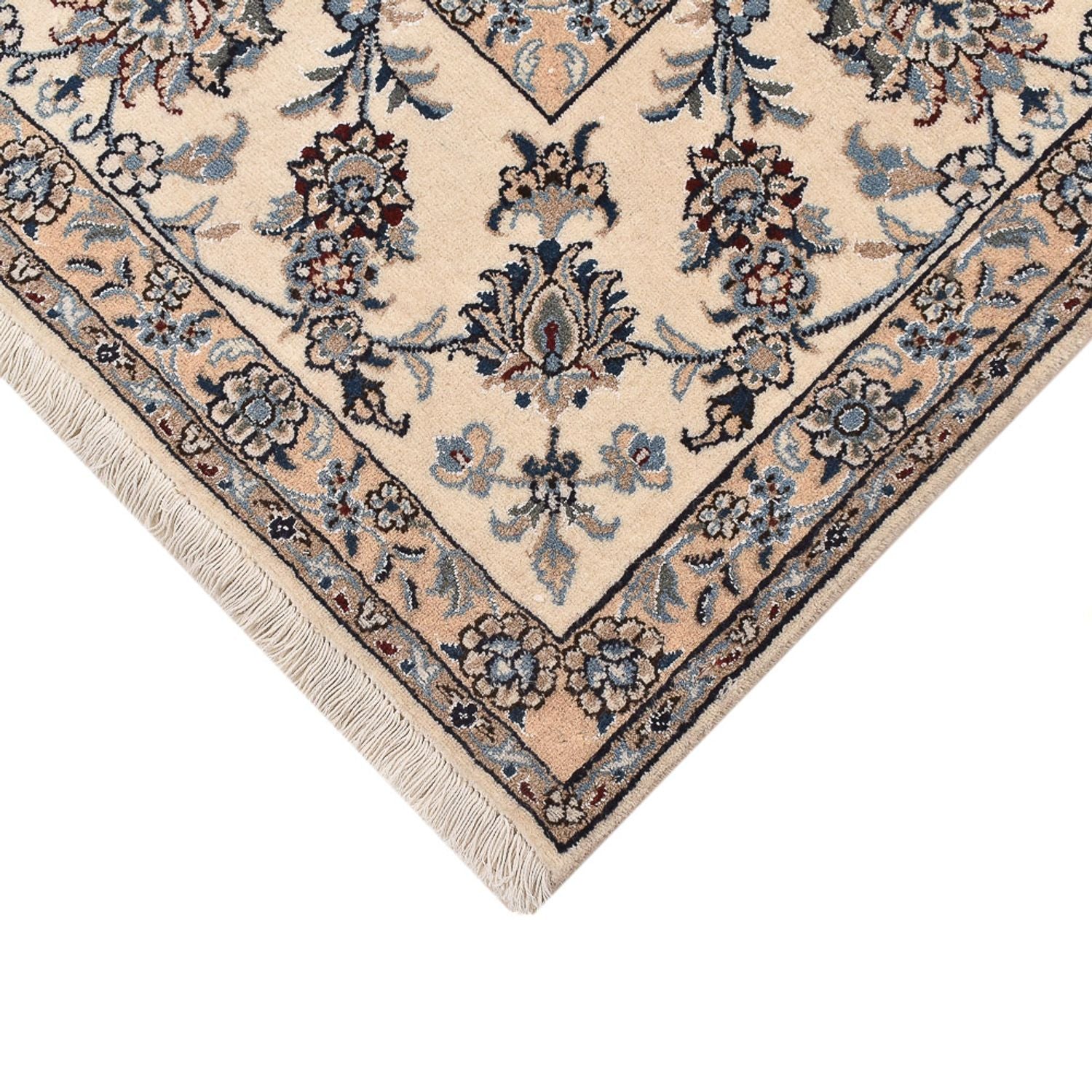 Tapis persan - Nain - 290 x 243 cm - bleu foncé