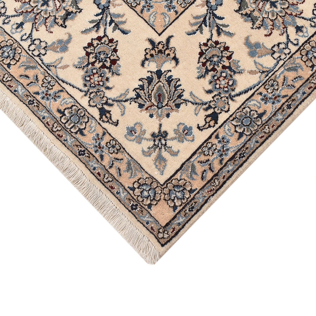 Tapis persan - Nain - 290 x 243 cm - bleu foncé
