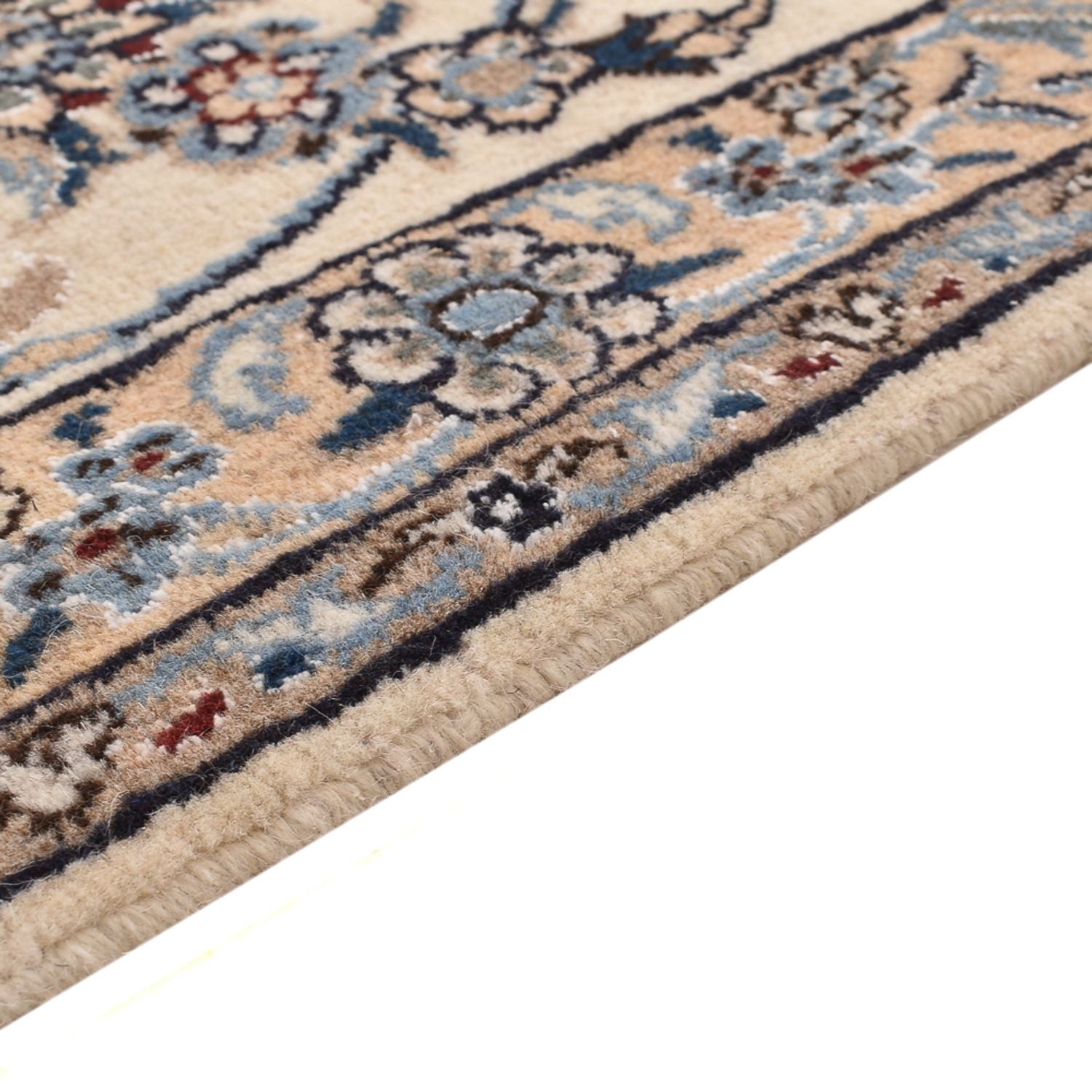 Tapis persan - Nain - 290 x 243 cm - bleu foncé