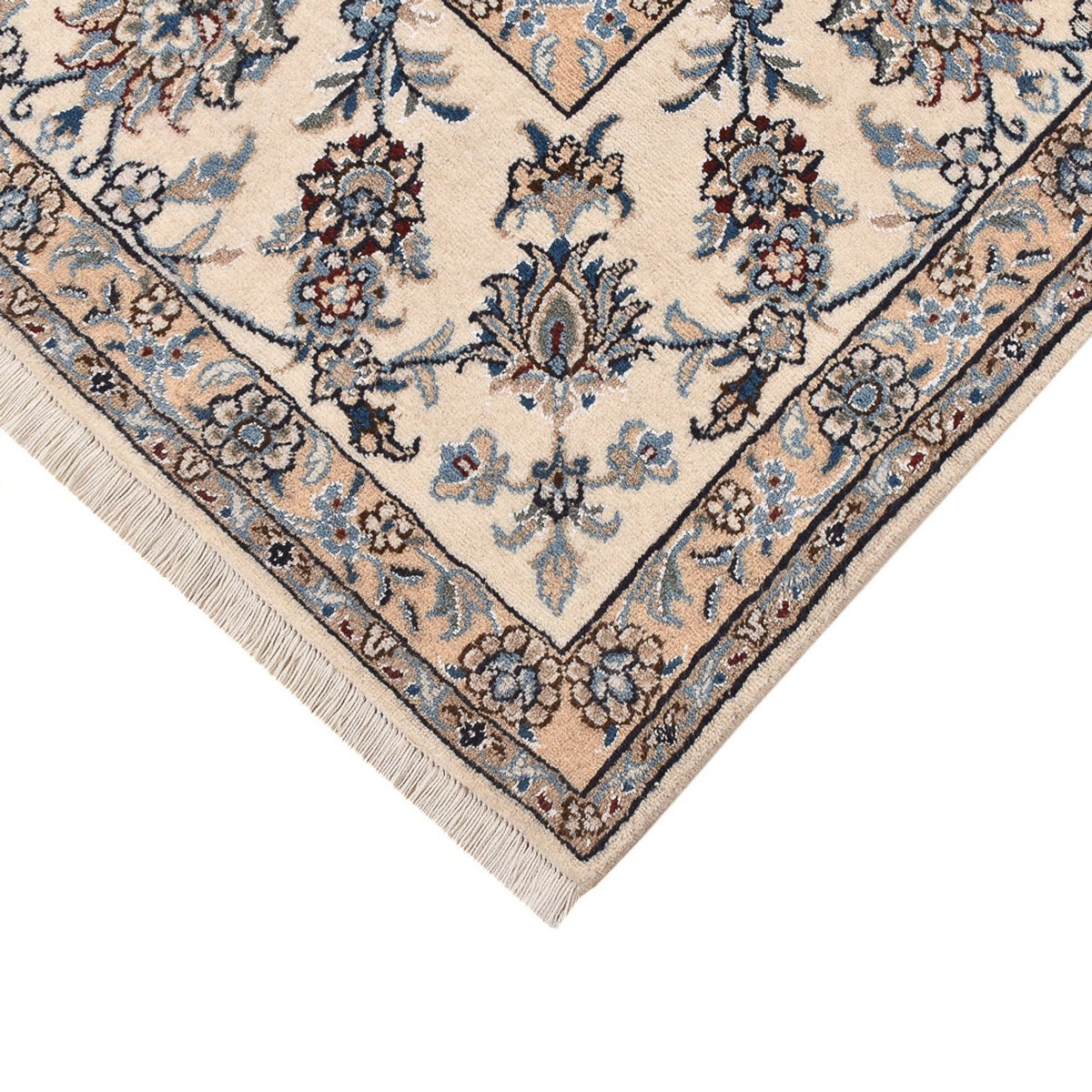 Tapis persan - Nain - 292 x 243 cm - bleu foncé