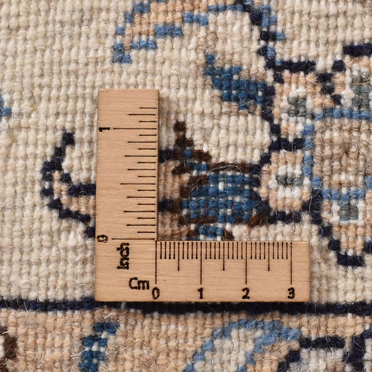 Tapis persan - Nain - 292 x 243 cm - bleu foncé