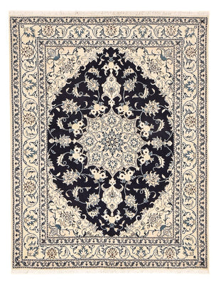 Tapis persan - Nain - 200 x 149 cm - bleu foncé