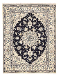 Tapis persan - Nain - 200 x 149 cm - bleu foncé