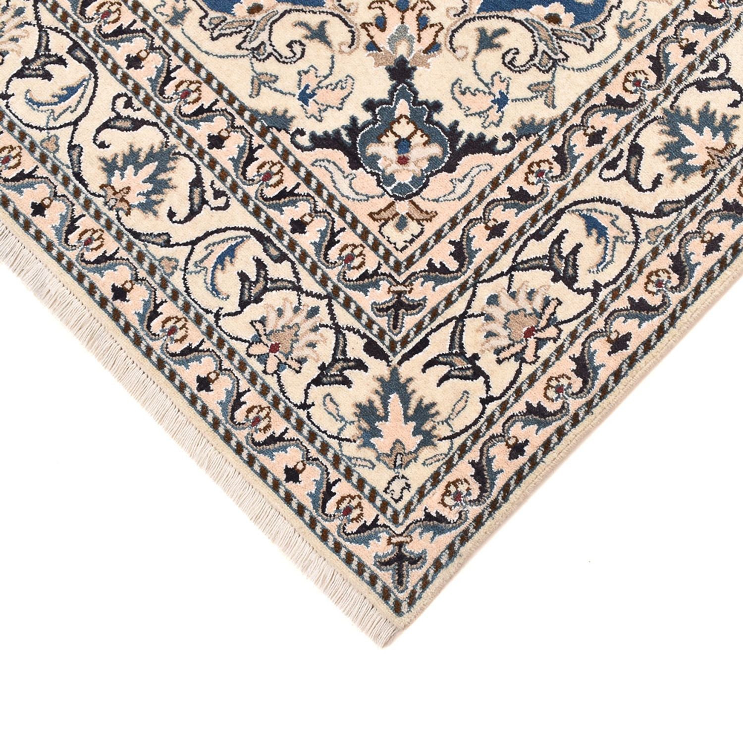 Tapis persan - Nain - 205 x 150 cm - bleu