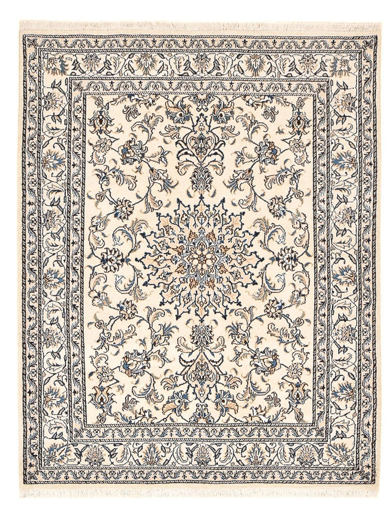 Tapis persan - Nain - 198 x 147 cm - beige clair