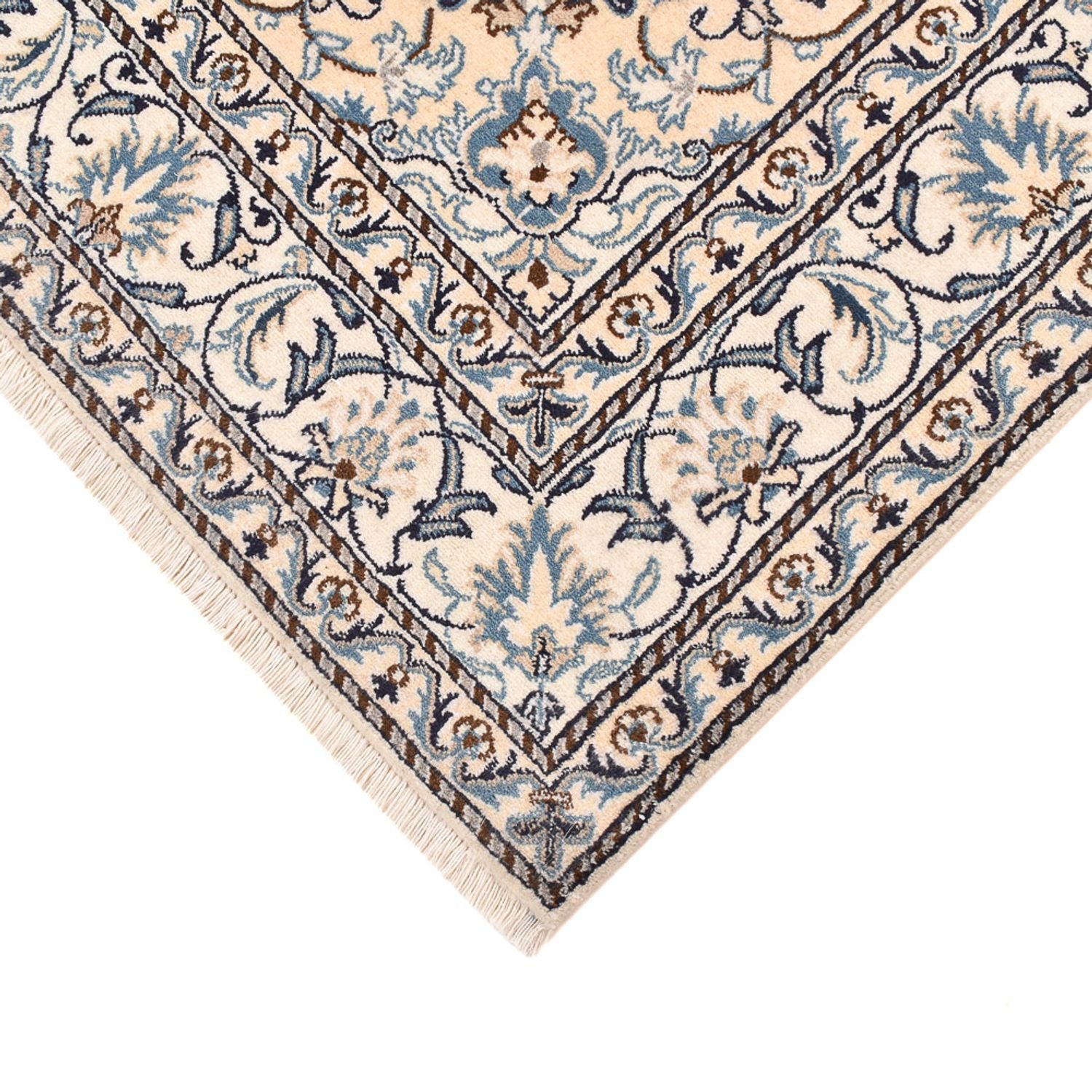 Tapis persan - Nain - 198 x 152 cm - beige clair