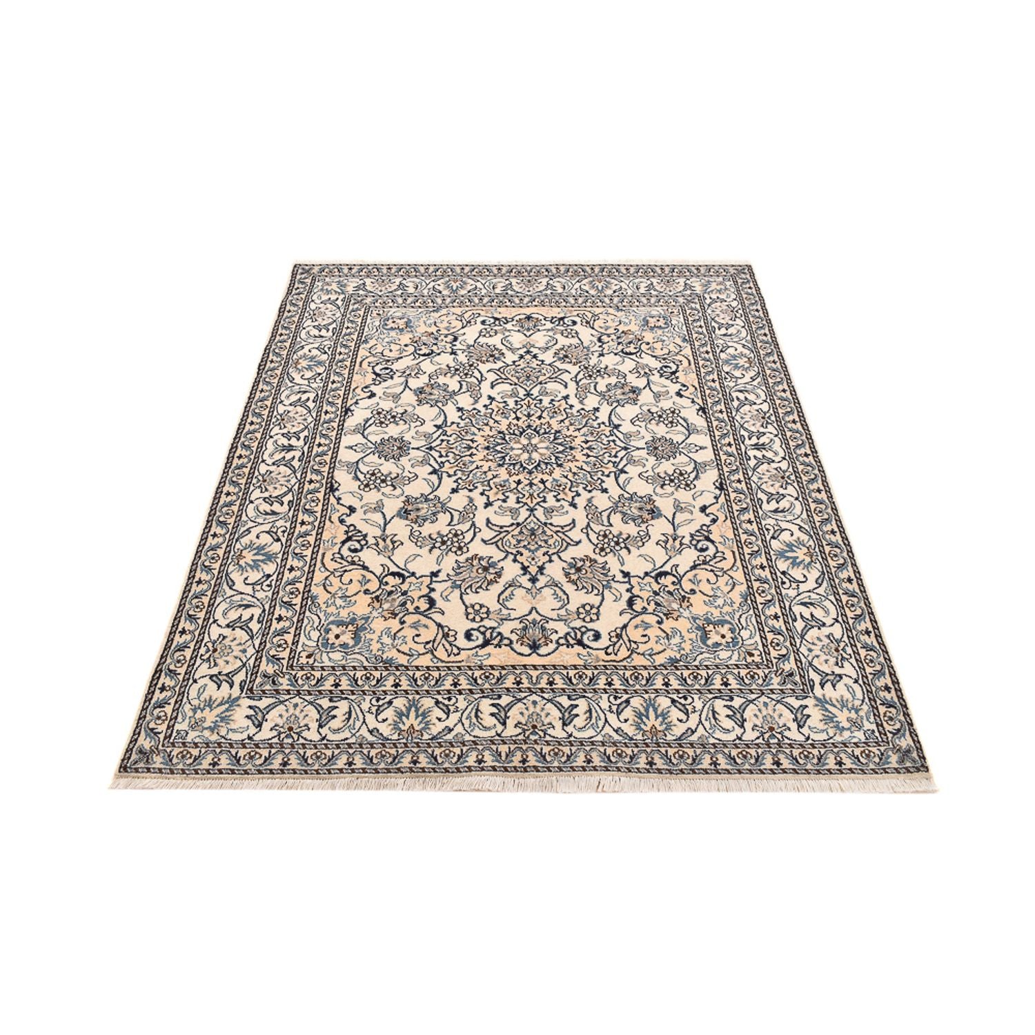 Tapis persan - Nain - 198 x 152 cm - beige clair
