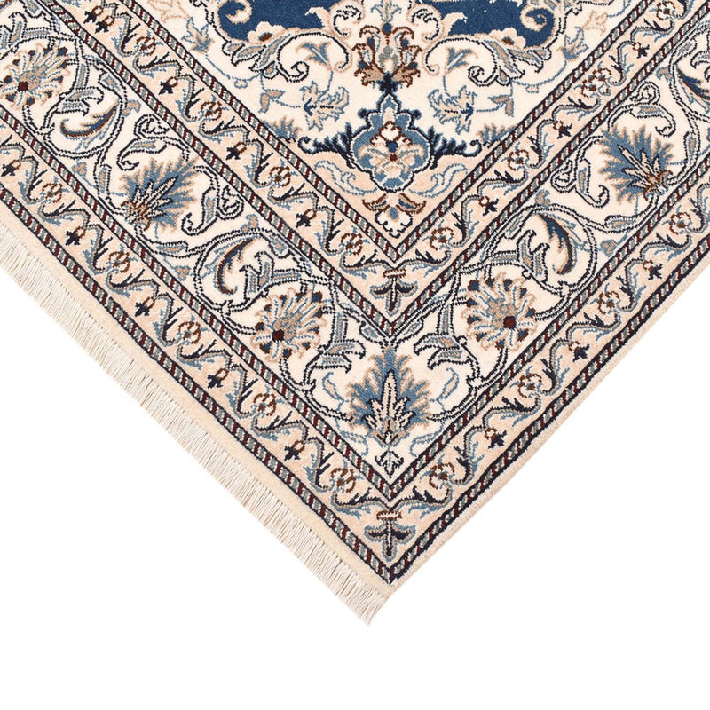 Tapis persan - Nain - 200 x 146 cm - bleu clair