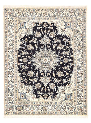 Tapis persan - Nain - 193 x 143 cm - bleu foncé