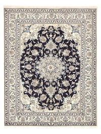 Tapis persan - Nain - 203 x 150 cm - bleu foncé