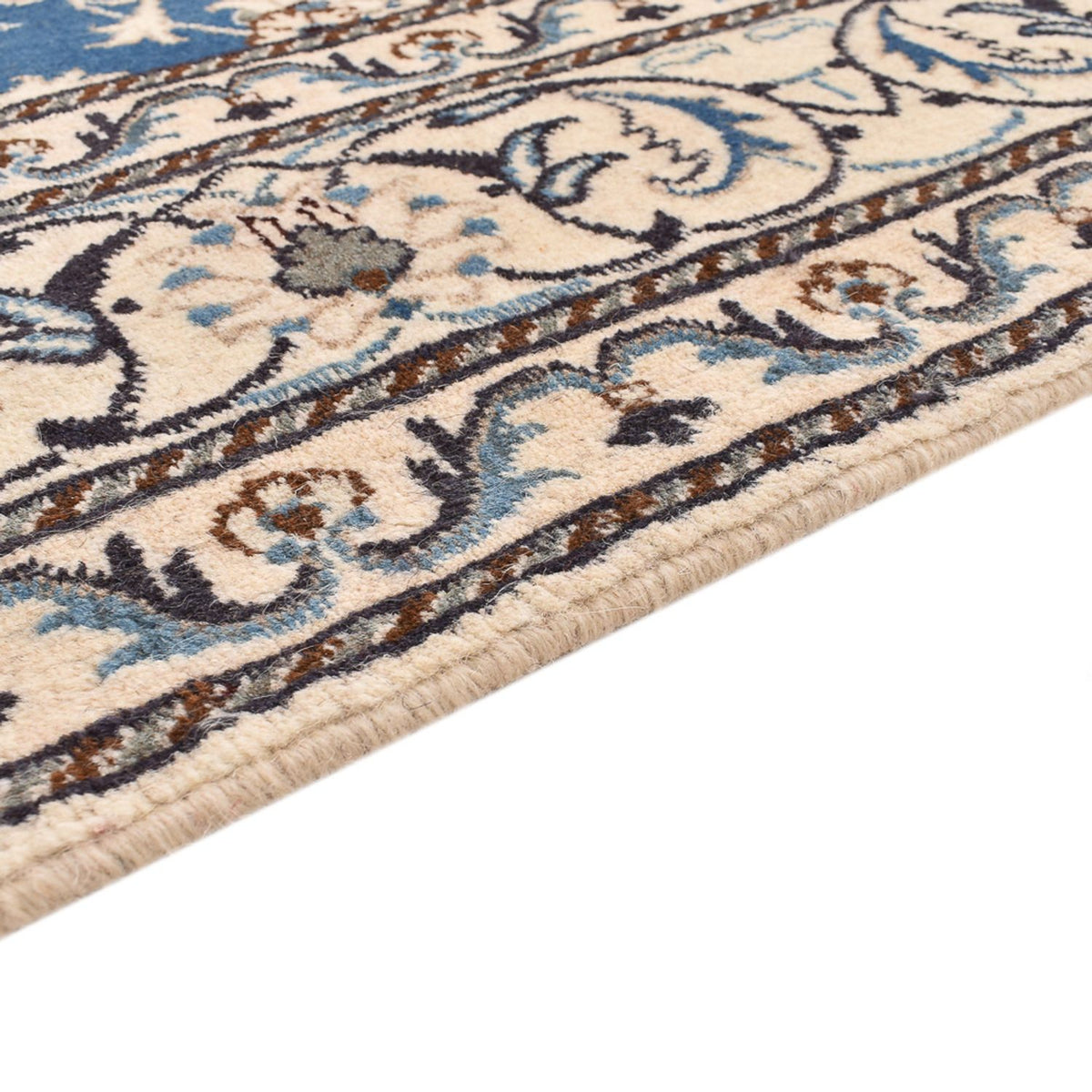 Tapis persan - Nain - 234 x 166 cm - bleu