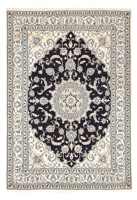Tapis persan - Nain - 245 x 166 cm - bleu foncé