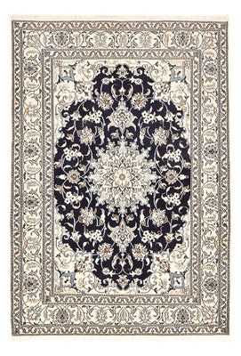 Tapis persan - Nain - 237 x 165 cm - bleu foncé
