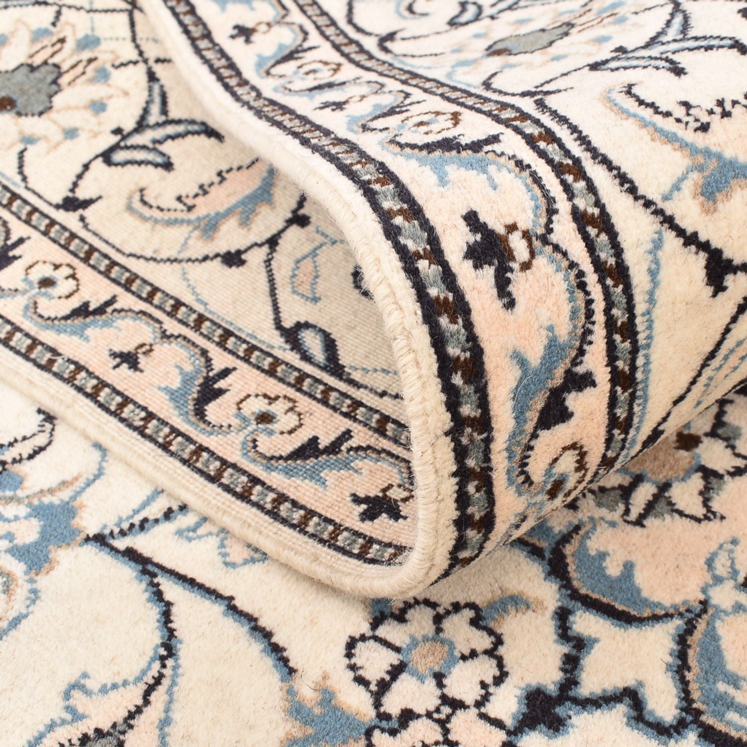 Tapis persan - Nain - 237 x 167 cm - beige clair