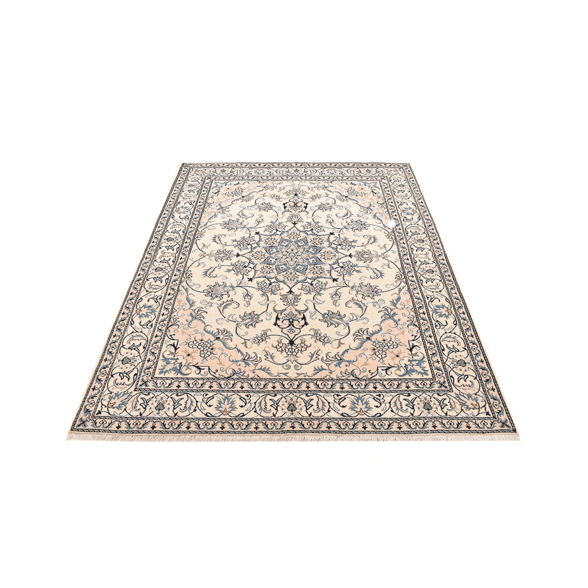 Tapis persan - Nain - 237 x 167 cm - beige clair
