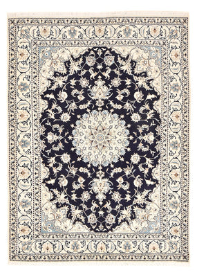 Tapis persan - Nain - 237 x 169 cm - bleu foncé